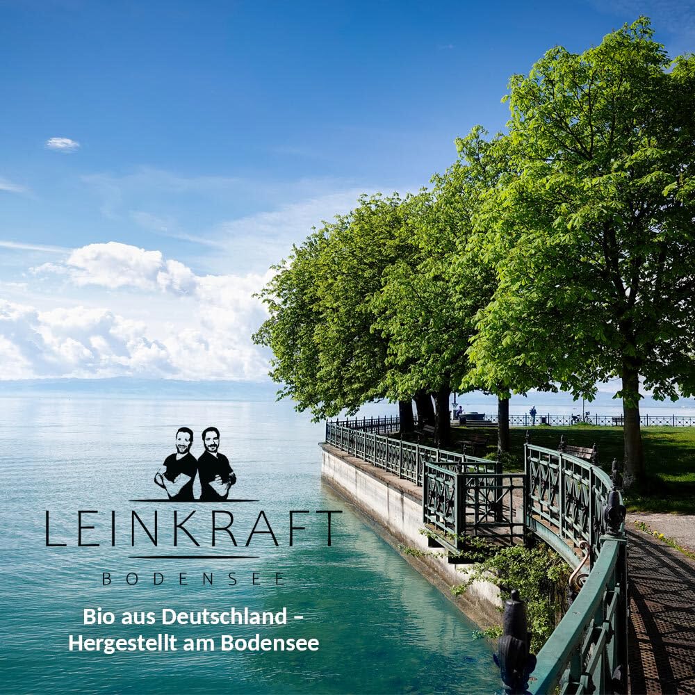 Leckeres Bio-Leinöl 500ml frisch gepresst 100% deutsche Leinsaat - Omega 3 reich mit Lignanen - direkt ungefiltert abgefüllt - Leinsamenöl in Bioland Rohkostqualität