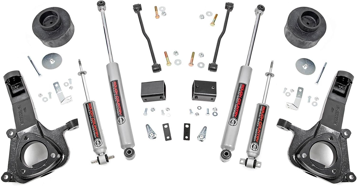 Rough Country 4" Lift Kit with N3 Shocks for 2009–2018 Ram 1500 2WD