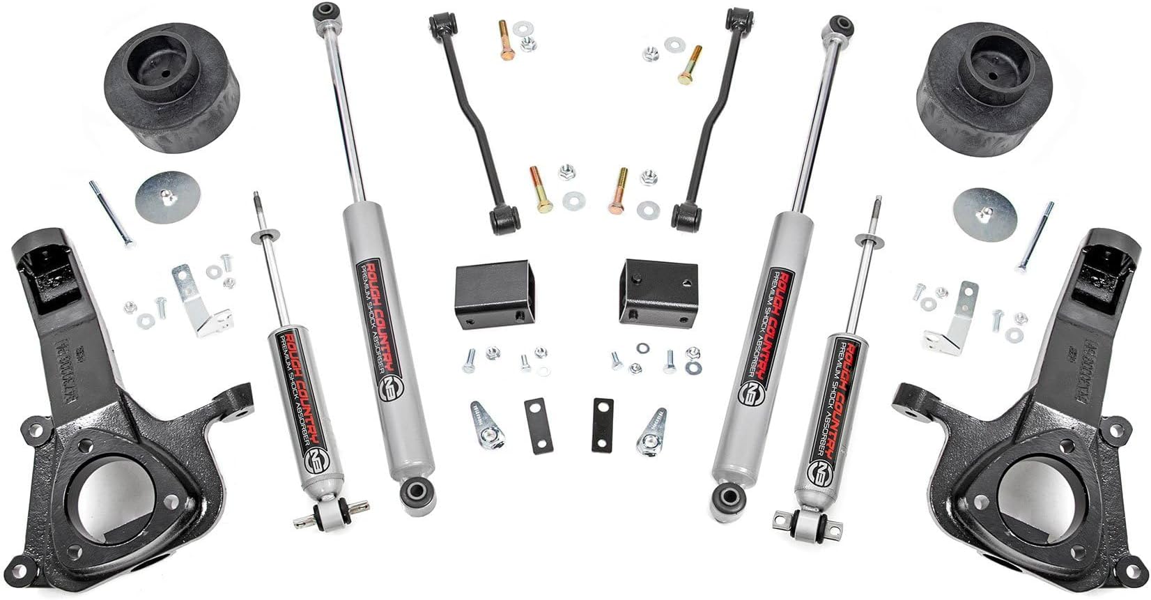 Rough Country 4" Lift Kit w/ N3 Shocks for 2009-2018 Ram 1500 2WD - 30730