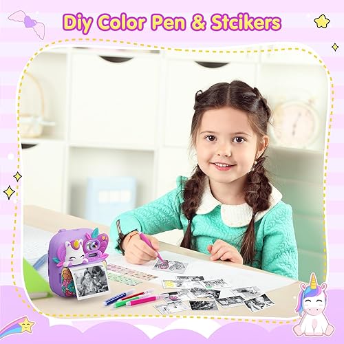 Miniatura 5 de Cámara de impresión instantánea para niños, cámara para niños con fotos imprimibles, juguetes de cámara para niños de 3 a 14 años, cámara digital