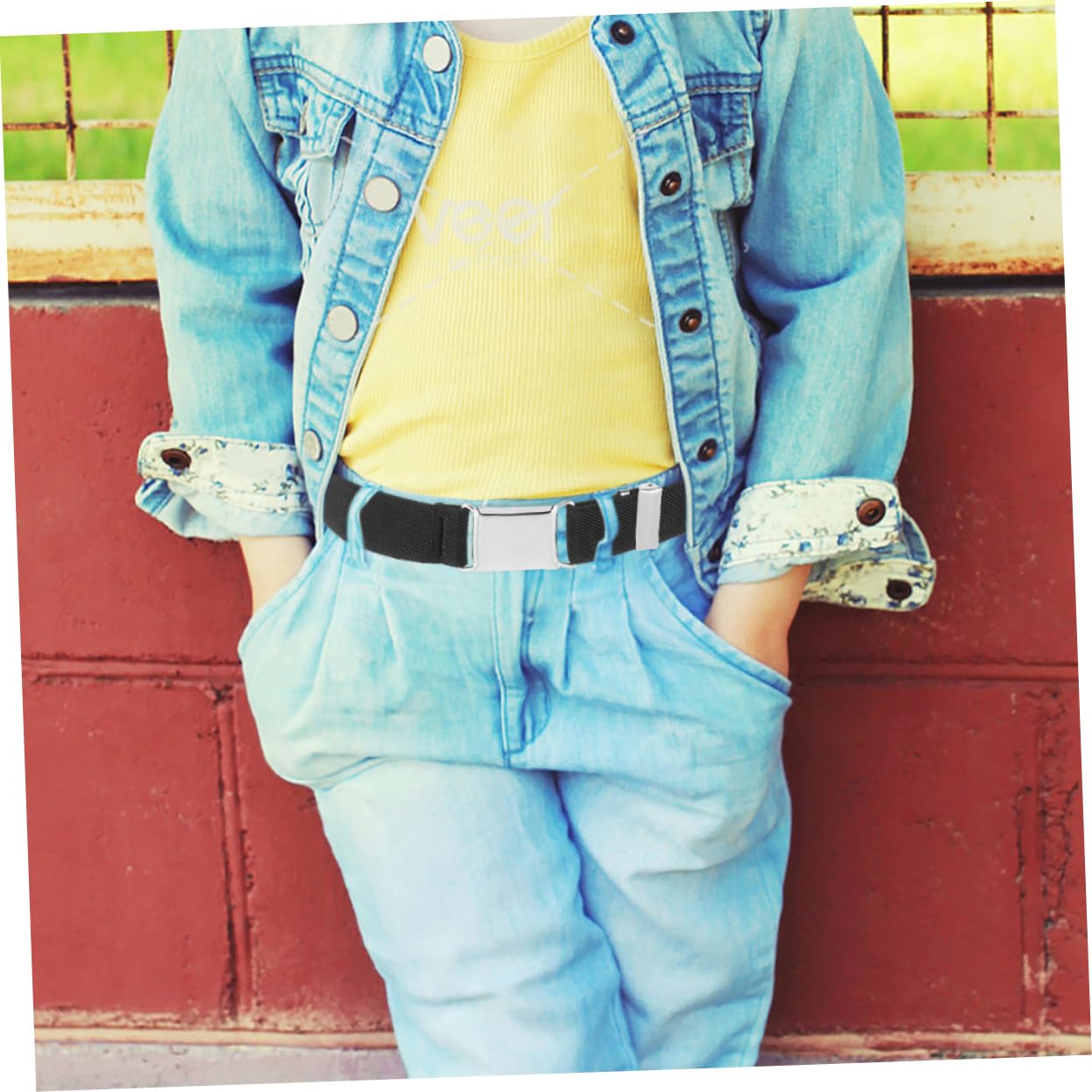 TOGEVAL Adjustable Boy Elastic Belt for Comfortable Stretchy Waistband for Versatile Use with Pants and Skirts Durable Material Clothing Accessory for Boys