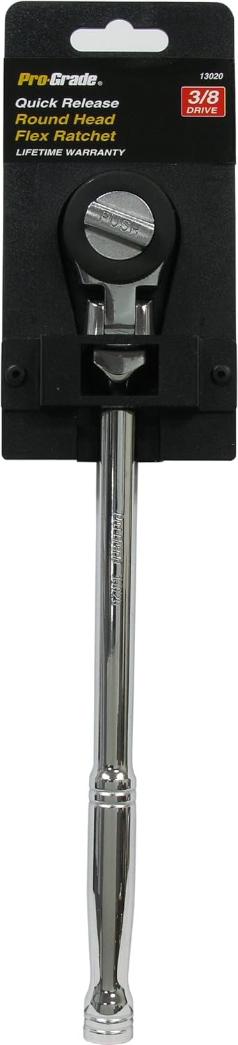 3/8" DR. OVAL HEAD QUICK RELEASE RATCHET, FULL POLISH