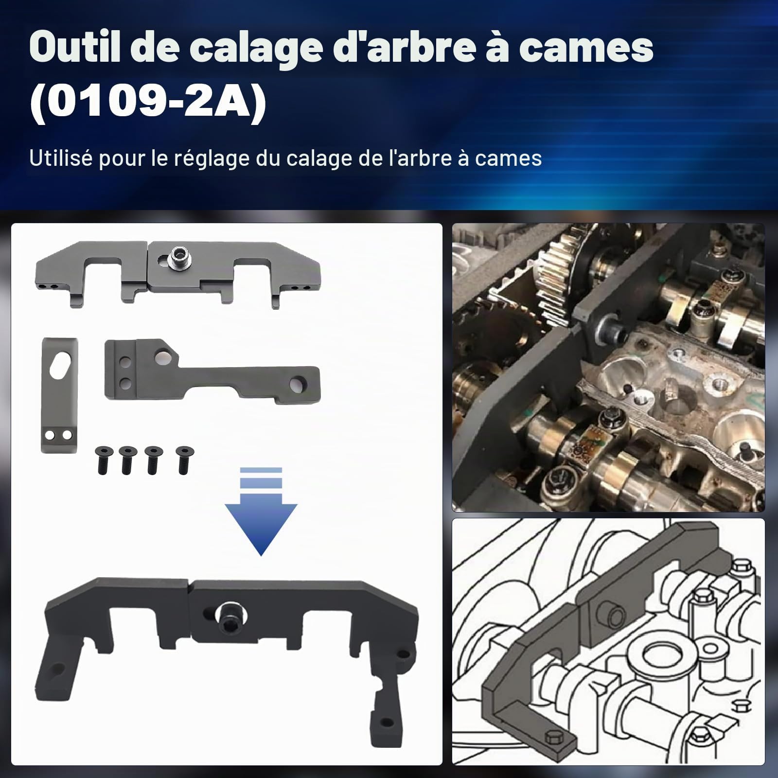 RUIZHI Kit Calage Distribution pour Citroën, pour Peugeot 1.0, 1.2 Vti (VVT) /GDI PureTech Essence, 0109-2A, 109-2C, 109-2D