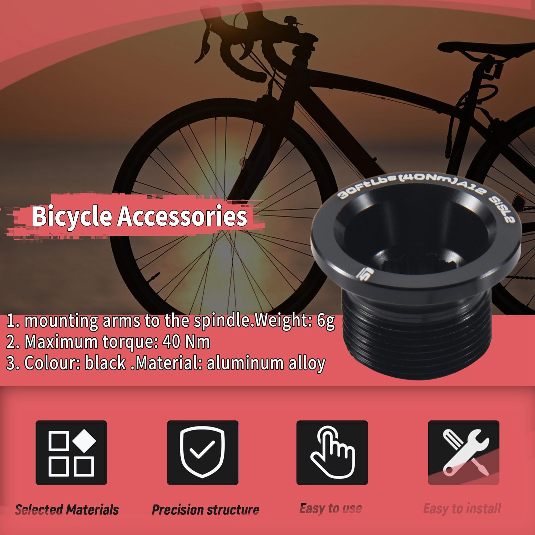Kit Bulloni Manovella Cannondale Hollowgram SiSL2 – KP251/BLK, Originale