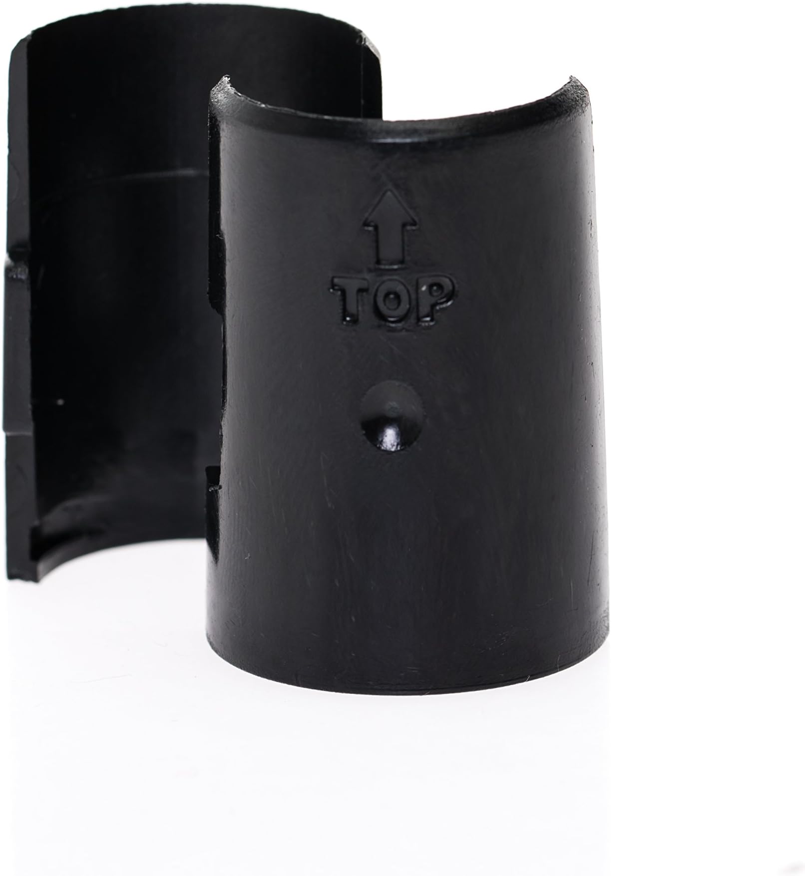 Wire Shelving Shelf Lock Clips for 1" Diameter Post Size (25.4mm), Shelving Sleeves,Plastic,Black 8 Pairs (16)