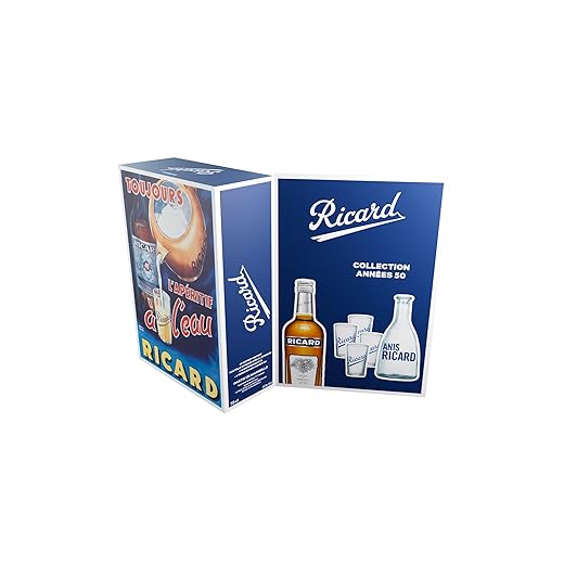 Coffret Ricard Années 50 Apéritif anisé - 45%, 70cl