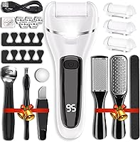 Vista 1 de Wea&Hea Removedor eléctrico de callos para pies, kit de pedicura profesional 17 en 1 con 3 cabezales de rodillo, lima de pie recargable e