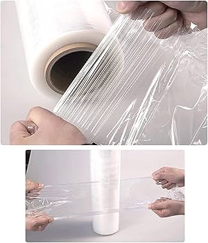Amazon | トレッチフィルムプラスチック包装ロール超強透明ラップPE