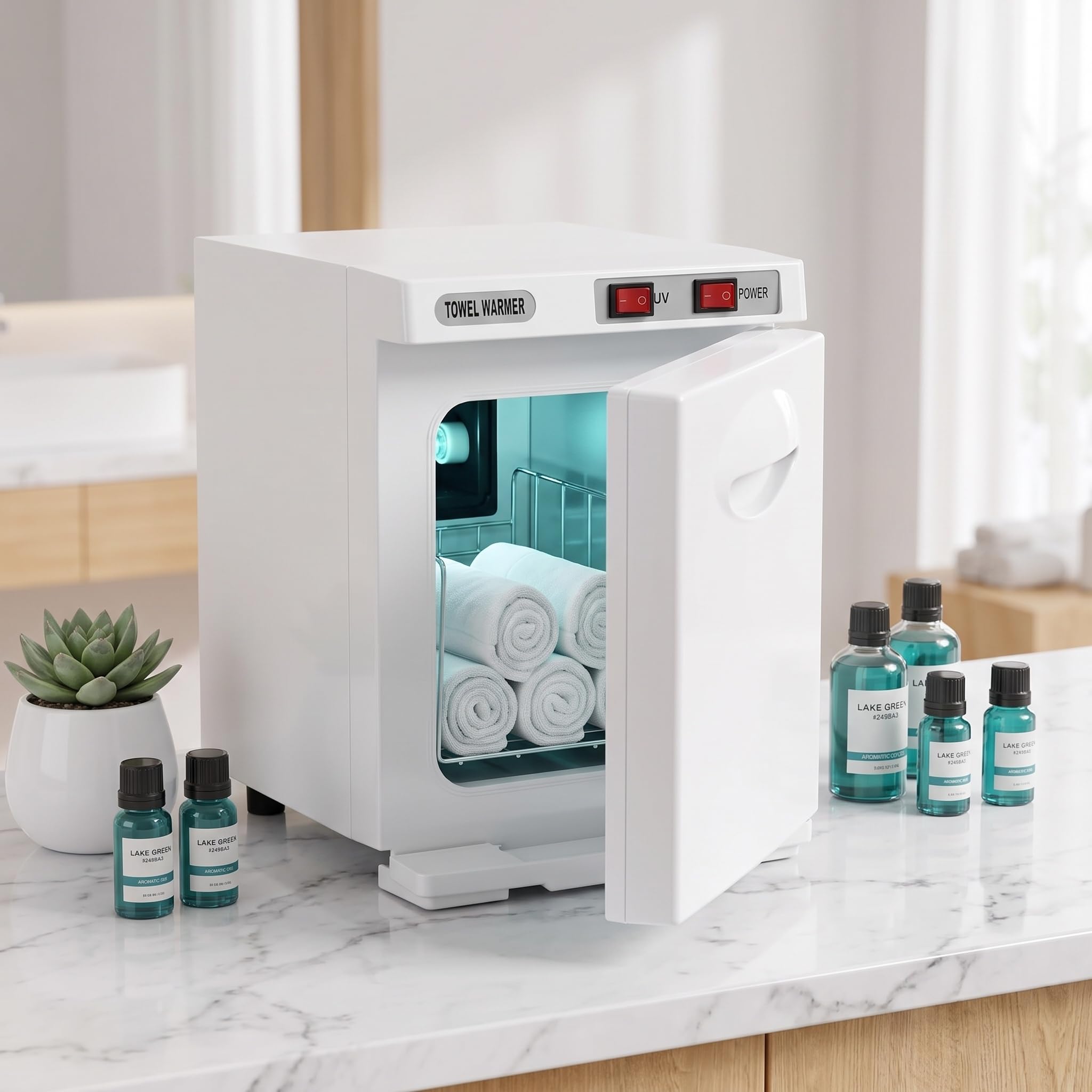 Professioneller Handtuchwärmer – 2-in-1-handtuchwärmer Aus Edelstahl Für Spa, Salon Und Zuhause | Schnelles Aufheizen Für Gesichtsbehandlungen Und Massagen Black 5 L