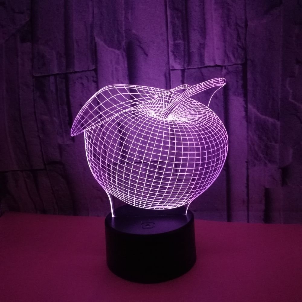 Veilleuse 3D En Forme De Palmier Avec Télécommande, Interrupteur Tactile, Lampe De Table, Bureau, Illusion D'optique, 16 Lumières Changeantes