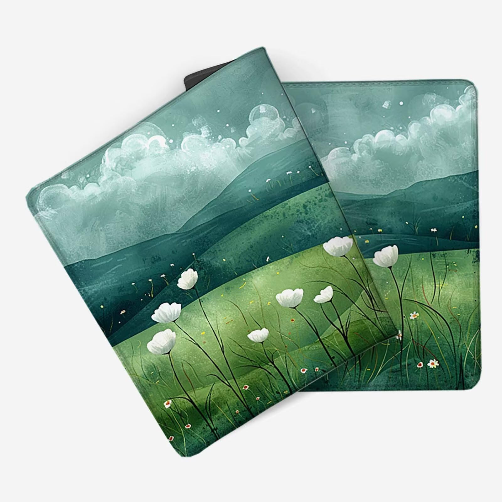 Verde Alfombrilla Ratón Paisaje Alfombrilla Gaming XXL (1500 x 800 x 3 mm), Impermeable Mouse Pad con Bordes Cosidos Tapete Escritorio con Base de Goma Antideslizante para Gaming, Oficina -zzg2505R3