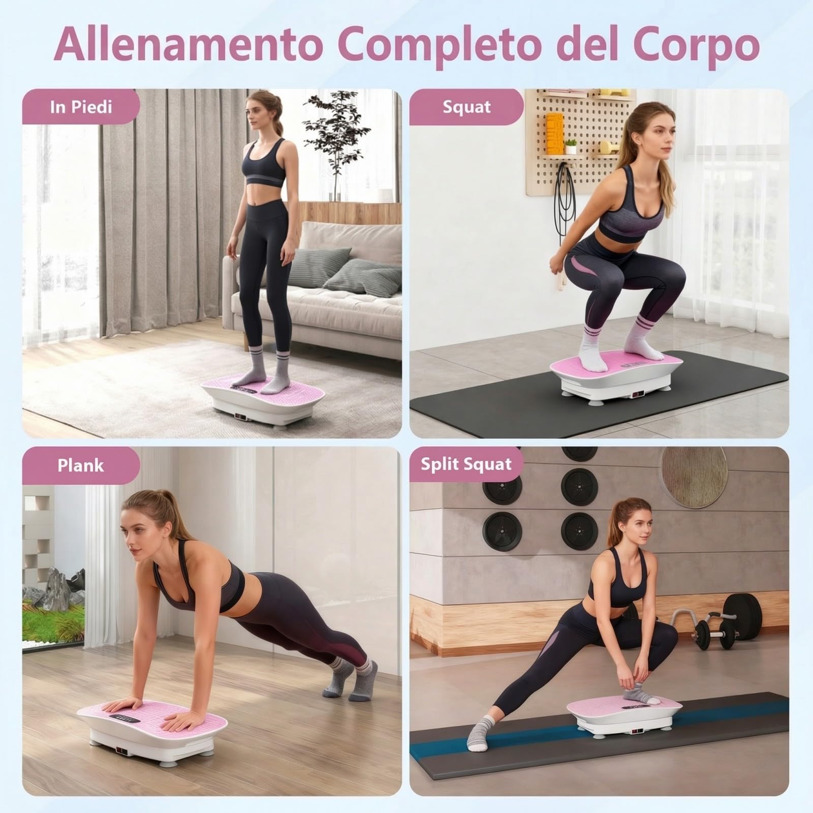 GYMAX Pedana Vibrante Dimagrante con 10 Livelli di Intensità e Timer da 10 Minuti, Schermo con Durata dell'Esercizio, Piattaforma Vibrante con Telecomando per Allenamento a Casa