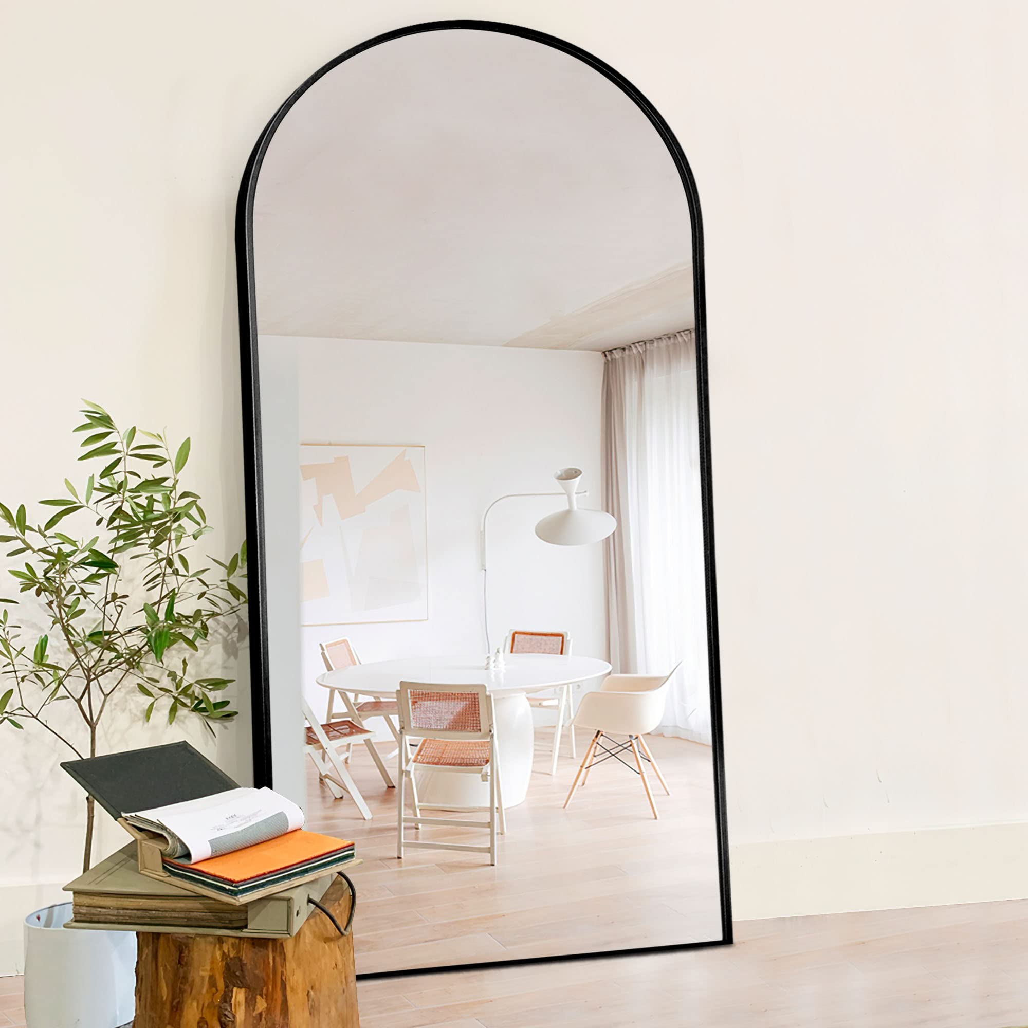 NeuType 71"x32" Arched Full Length Mirror Large Arched Mirror Floor