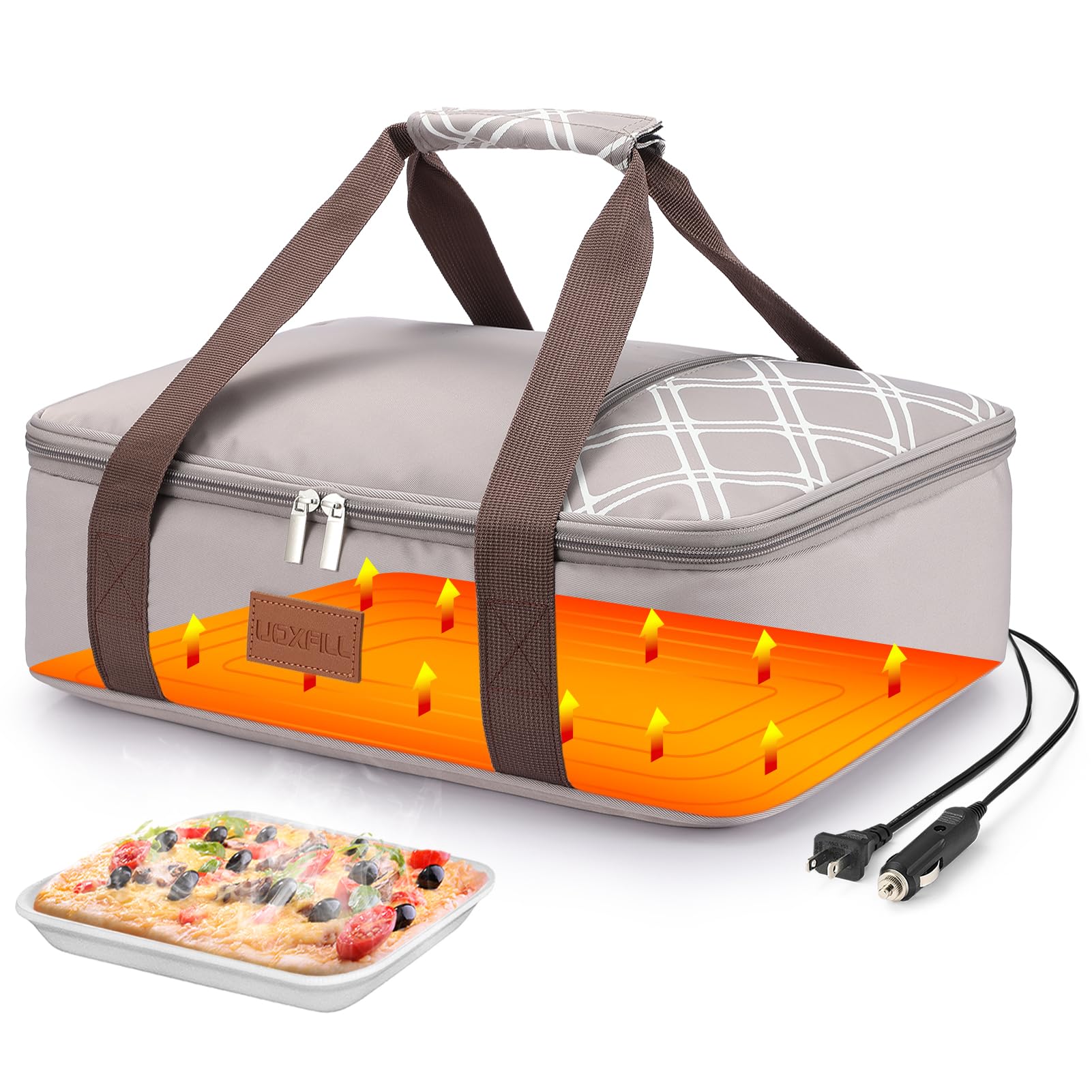 Electric Food Warmer Fit 9"x13"Casserole Carrier-12V/24V Car&amp;110V Home