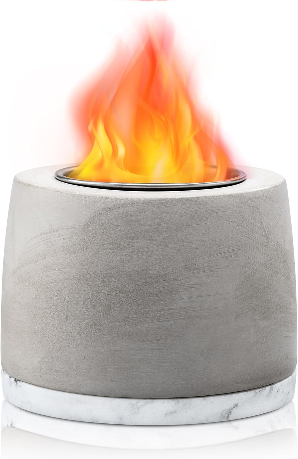 Portable Tabletop Fire Pit, Concrete Small Table Top Fire