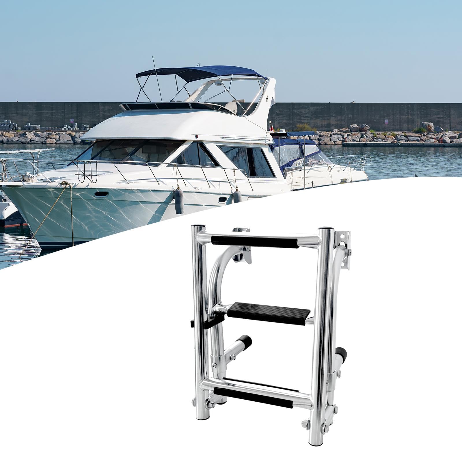 Échelle de Bateau Télescopique pour, Bateau à Moteur, Yacht