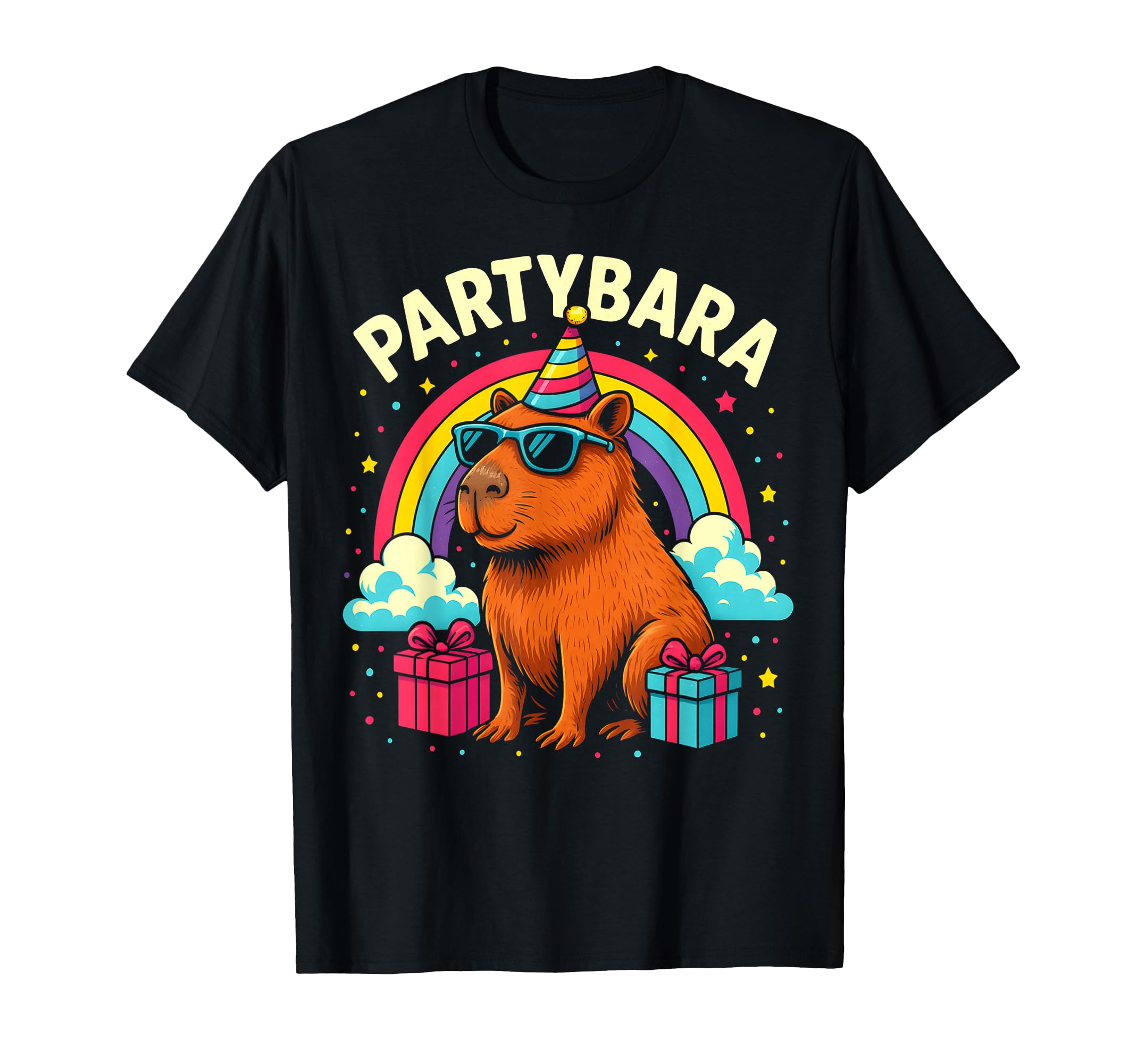 Birthday Capybara Tee for Kids Fun Partybara Capybara Party T-Shirt