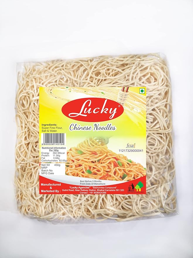 Lucky Chinese Noodles Veg Hakka Noodles Contains No Preservatives, No