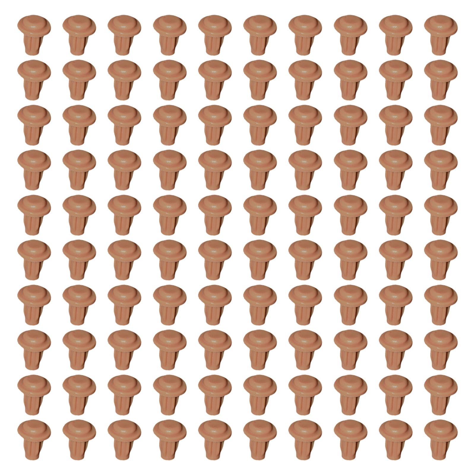 100Pcs Table Furniture Embedded Bumper Silicone Hole Plugs NonSlip Bumper Feet Pad Cabinet Door Grippers Enduring Furniture Accessories