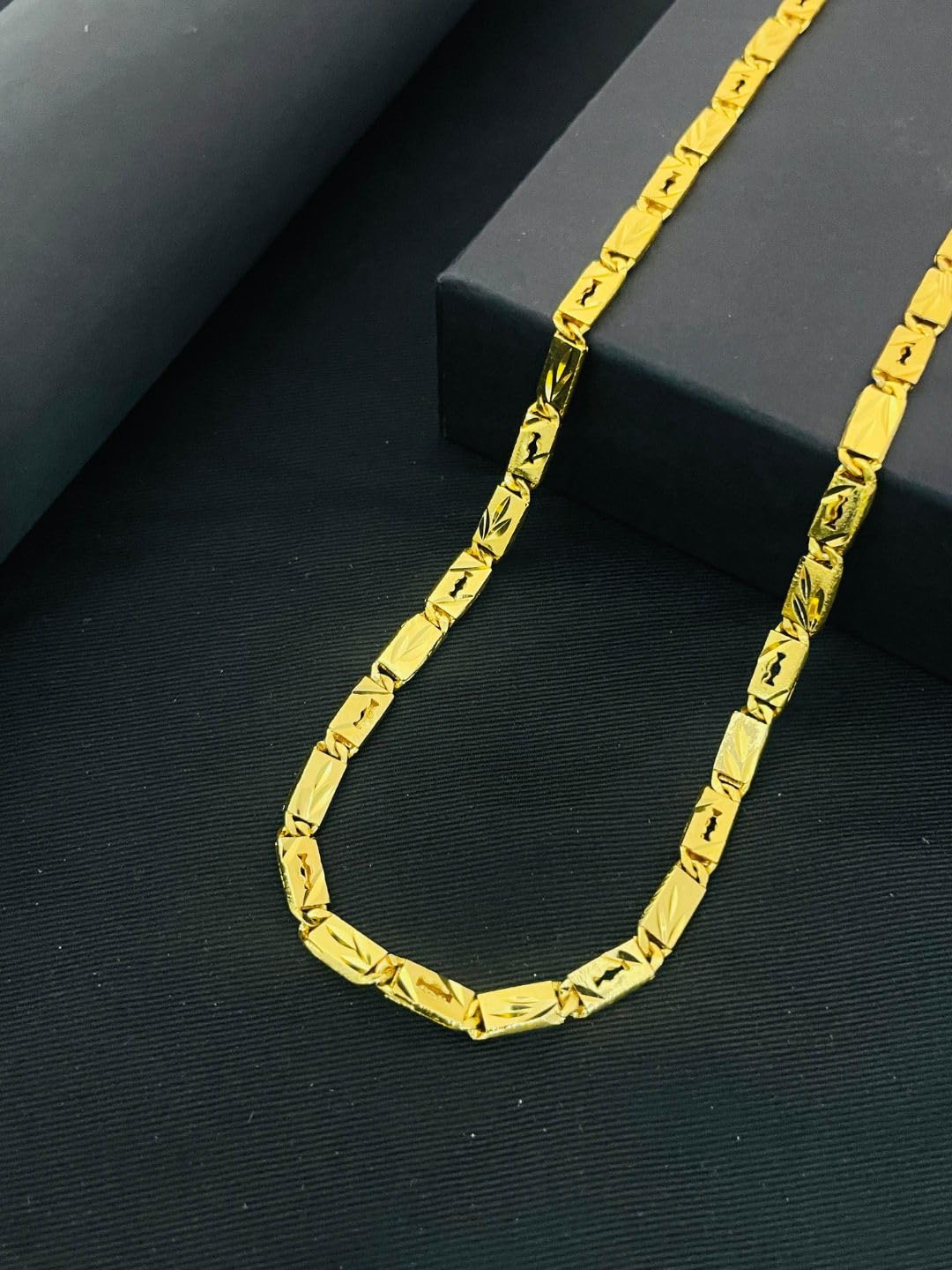 rkb sales Gold Chain for Men – Stylish Daily Wear Chain with Long Lasting Shine-picture-49