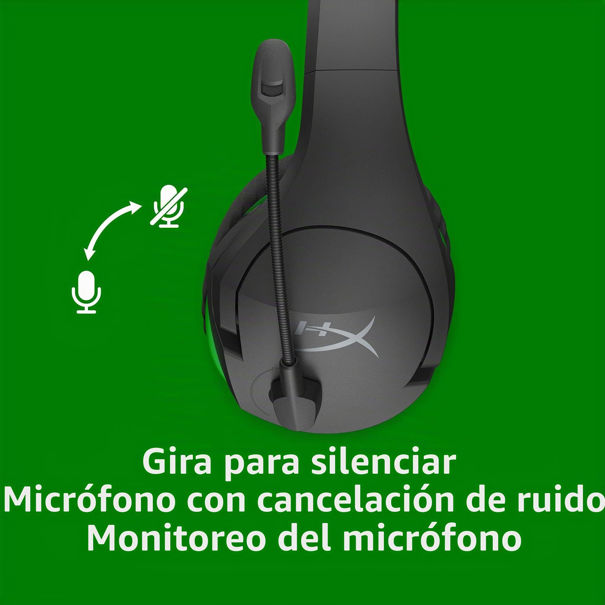 HyperX CloudX Stinger Core: Auriculares inalámbricos para Xbox Series X|S and Xbox One, con Espuma viscoelástica y Almohadillas de Cuero sintético de Primera Calidad, Mezclador Chat Integrado, Negro
