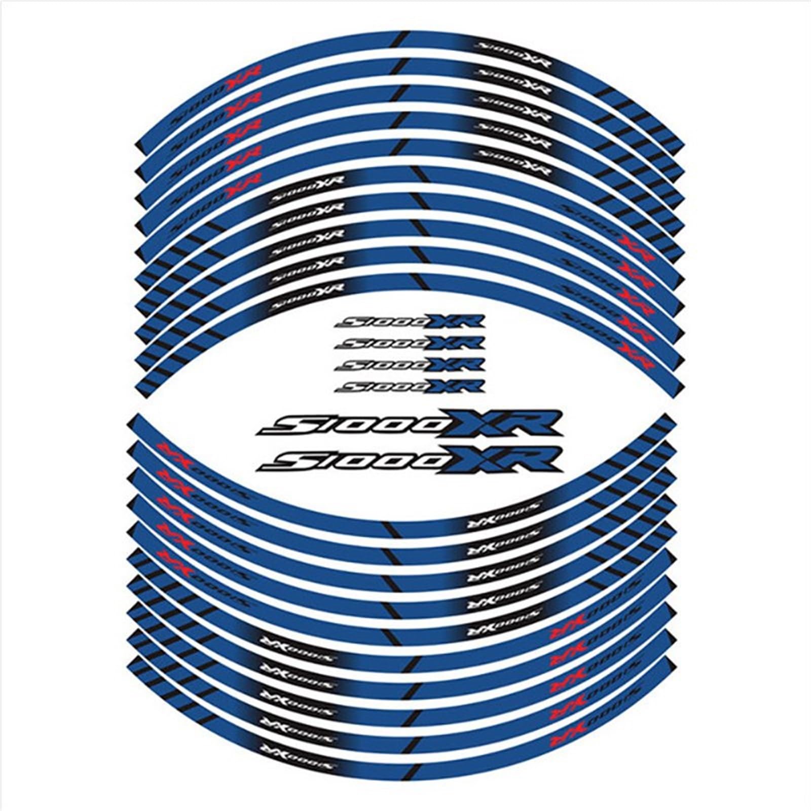 Decorative Stickers Motorcycle Wheel Stickers Reflective Rim Tape Stripes Tire Decor Decals for BMW S1000R S1000RR HP4 S1000XR S1000 R RR XR