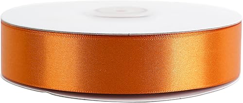 Vista 602 de MEEDEE Orange Satin Ribbon - 1.5 inch Double Faced Satin Ribbon, 50 Yards - Neon Tangerine - For Christmas, Thanksgiving, Halloween, Weddings