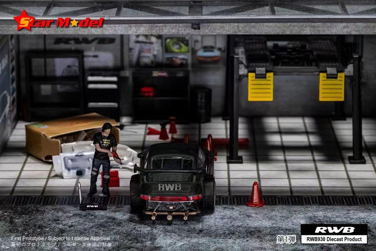 Amazon | 1/64 Star Model ポルシェ Rauh-Welt RWB 930 GT Stella 黒