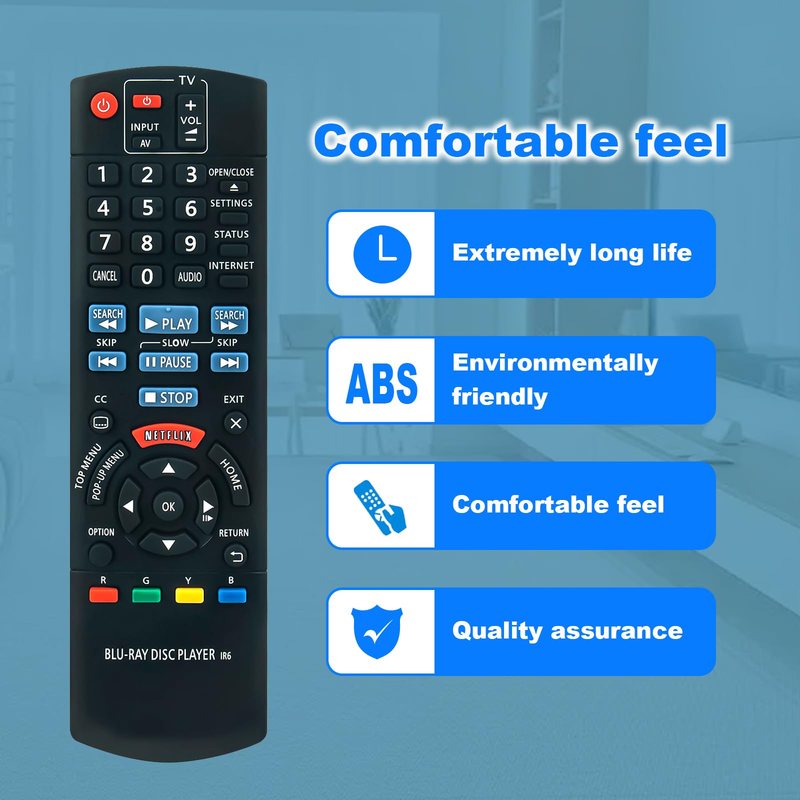 New N2QAYB000952 Replace Remote fit for Panasonic Blu-Ray Disc