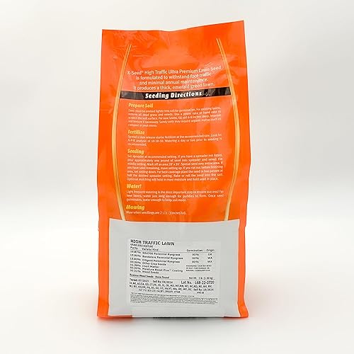 Miniatura 4 de X-Seed Mezcla de semillas de césped de alto tráfico ultra premium, 3 libras