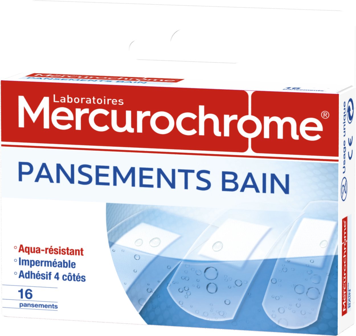 mercurochrome 050216 Cerotti bagno 3 Misure 16 unità – Set di 2
