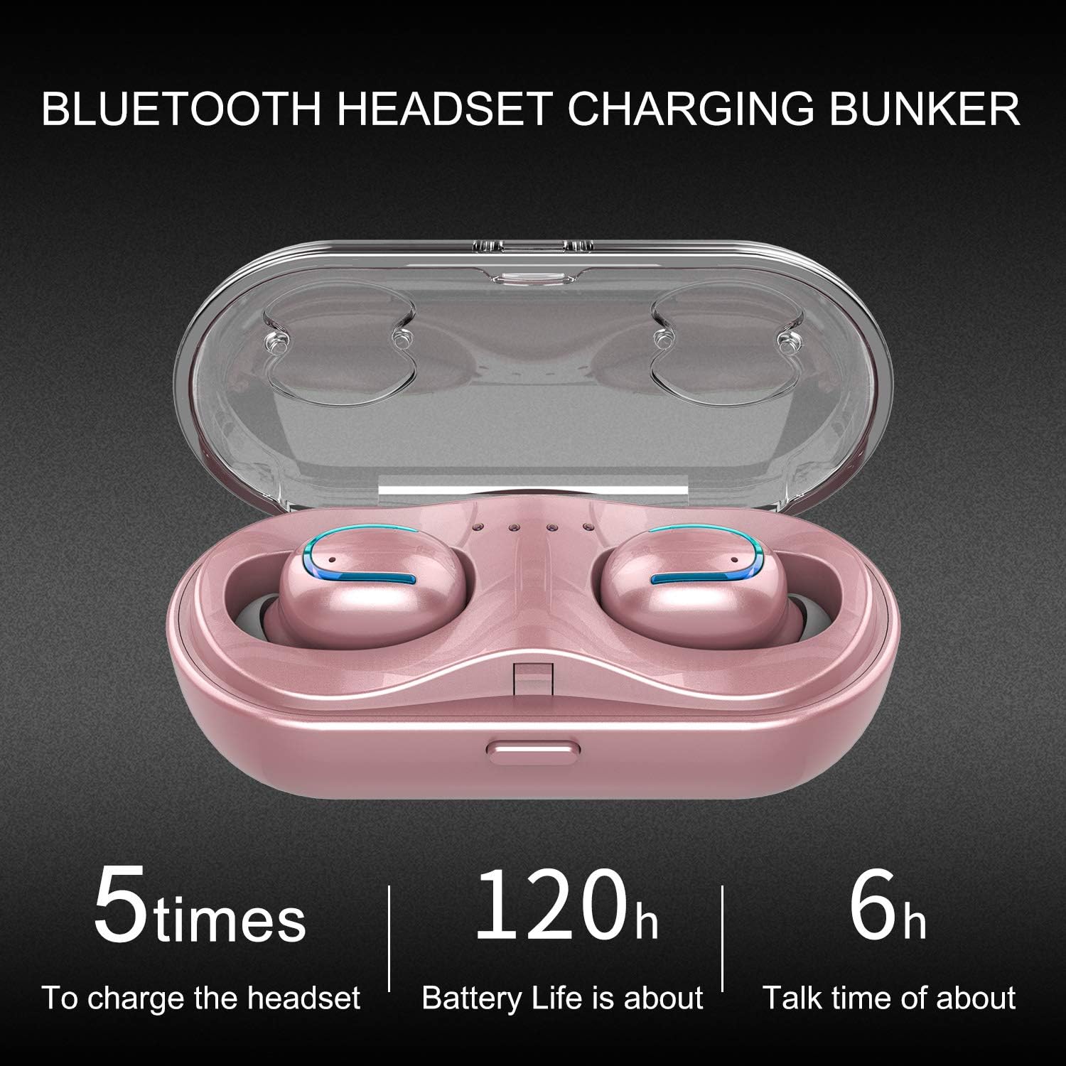 Lіmіtеd Dіѕсоunt Mini Wireless Earbuds Bluetooth Headphones Touch Control V5.0 IPX8 Sweatproof Sport Earphone Built in Mic Noise Cancelling Headset with Charging Case for iPhone/Samsung/Android(Rose Gold) Lоwеѕt Prісе Mini Wireless Earbuds Bluetooth Headphones Touch Control V5.0 IPX8 Sweatproof Sport Earphone Built in Mic Noise Cancelling Headset with Charging Case for iPhone/Samsung/Android(Rose Gold)