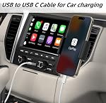 2Pack USB to USB C Fast Charging Cord for iPhone16/15,Type A to Type C 6ft Nylon Braided Carplay Cable for iPhone16/15 Pro/MacBook/iPad Air/Mini/Pro/Samsung