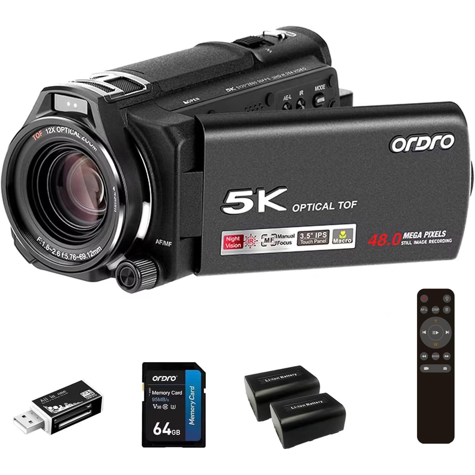 ORDRO XV80 5K Video Camera Camcorder