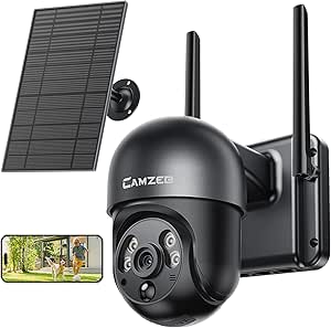 4G LTE Cellular Security Camera Wireless Outdoor - 2K No WiFi Security Camera - 24/7 Record Color Night Vision PIR Motion Detect 2-Way Talk Included SIM Card(AT&T Verizon T-Mobile Sprint) IP66 asin的图片