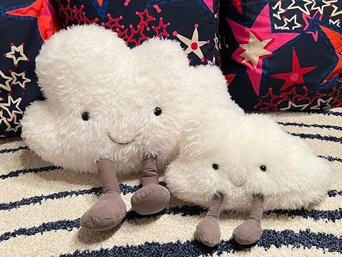 Miniatura 2 de WeightedPlush Peluche de nube con forma de nube, almohada de peluche divertida con forma de nube, peluche suave para regalos de cumpleaños de niños