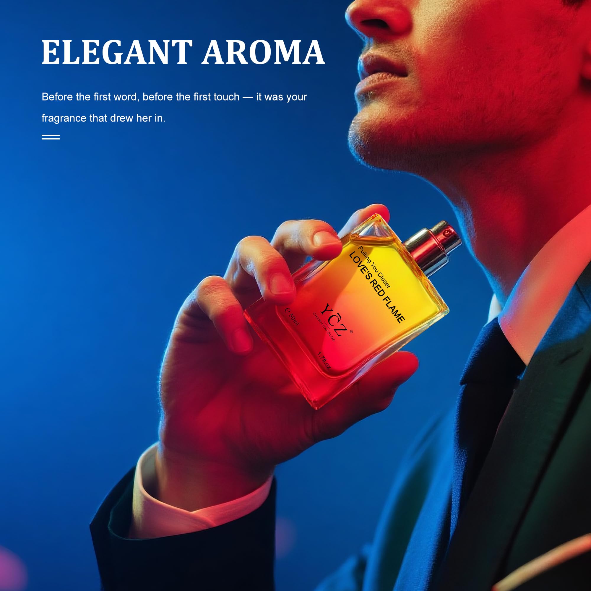 Ycz Herren Parfüm Set, 2 x 50 ml Langanhaltendes Eau de Parfum, Aromatisch-holziger & Würzig-holziger Duft enthalten, Ideales Herrenparfüm für jeden Tag und besondere Anlässe