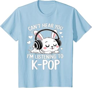 Can't Hear You I'm Listening K-Pop Kawaii Kpop T-Shirt