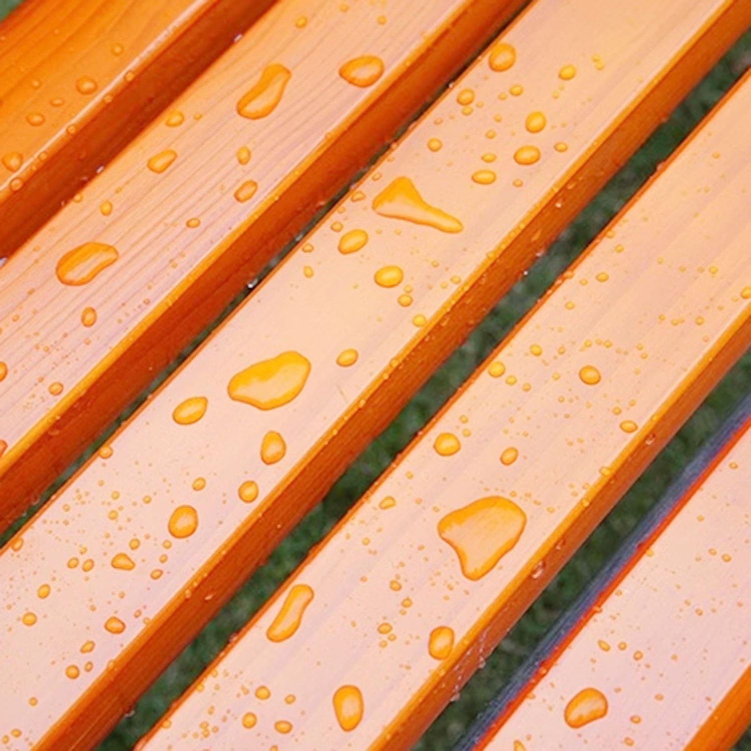 Panca da Giardino per Esterni, Panca da Portico Resistente alle intemperie per 2 Persone 120-150 cm Senza Schienale per Portico, Ingresso, Prato, Parco, Cortile(1.5m)