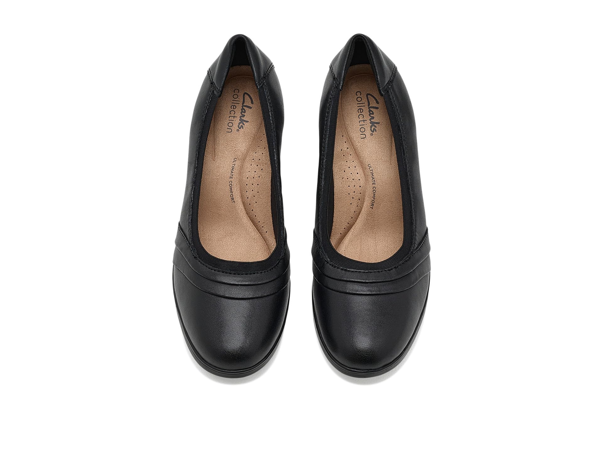 Clarks Emily 2 damskie Gracie, czarna skóra, 5,5