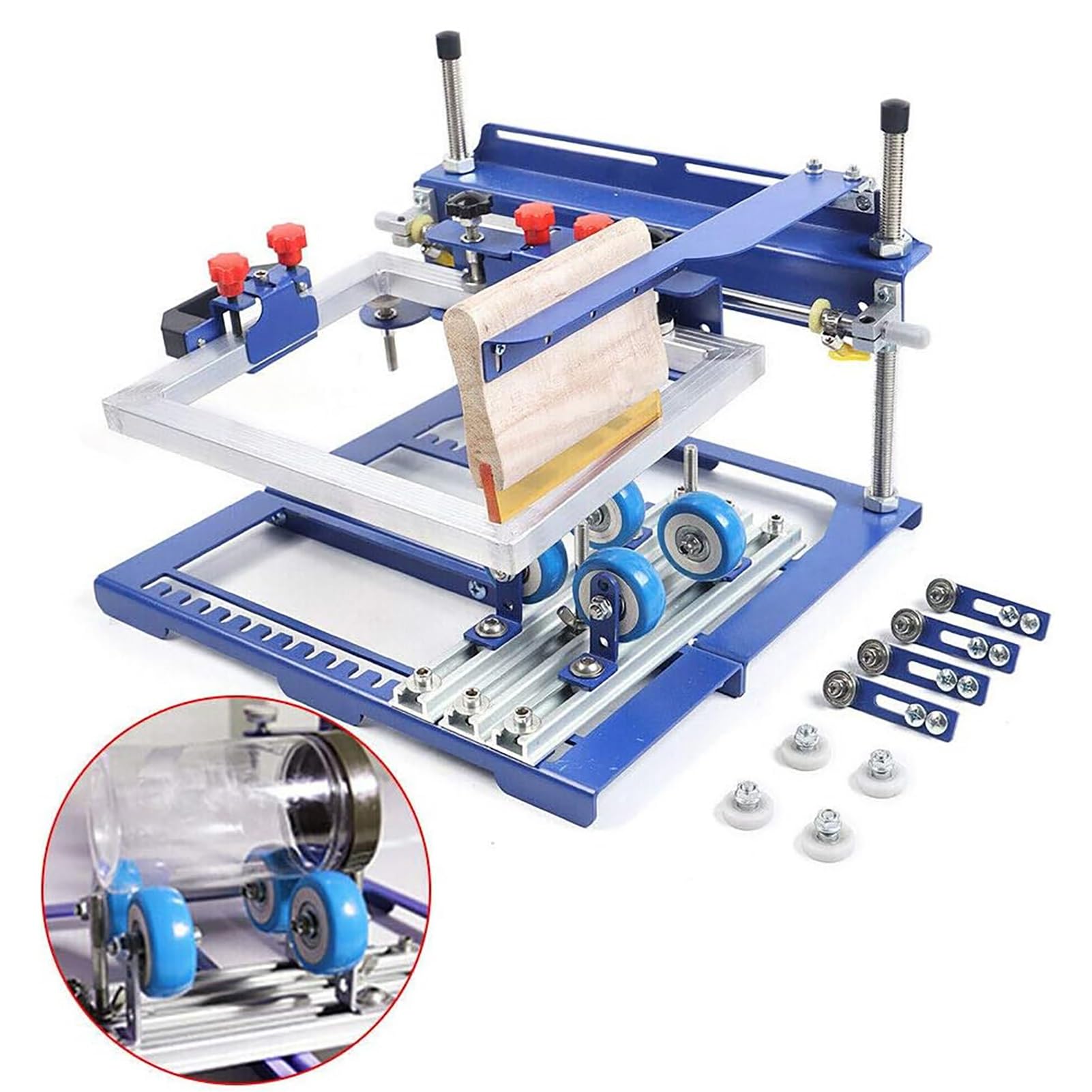 Machine de sérigraphie incurvée pour bouteille conique et presse à cylindre 170mm