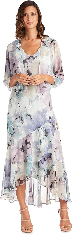 スーツ・フォーマル・ドレス Chiffon Bolero & Lace Camisole dress Amazon.com: Ziquafex Pantsuit Lace Mother of The Bride