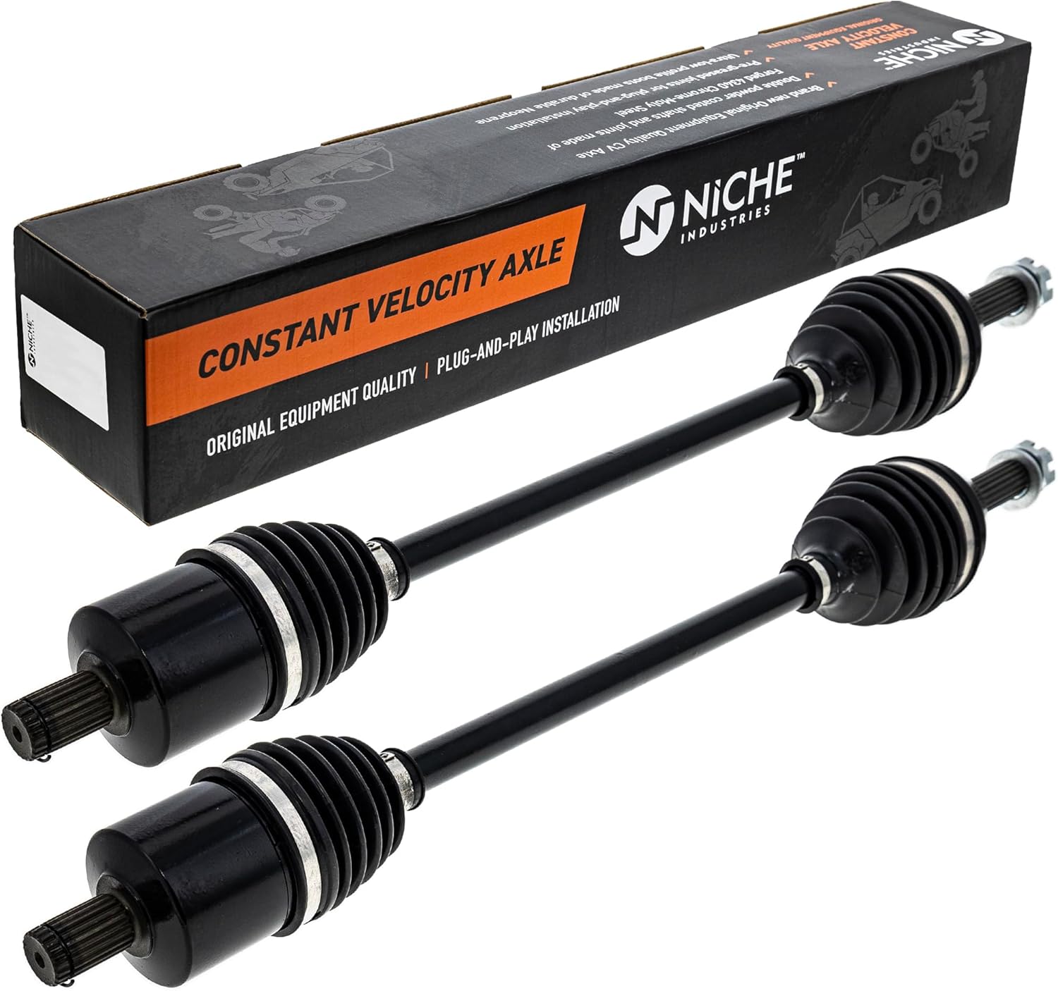 NICHE Front CV Axle Drive Shaft for Polaris Ranger Crew 570 Full Size 1333517 2016 2 Pack