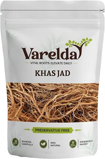 VARELDA Khas Jad - Khus Jadd - Chrysopogon Zizanioides (5000 Grams)