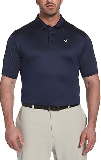 Callaway Men's Swing Tech Heritage Jacquard Short Sleeve Golf Polo Shirt