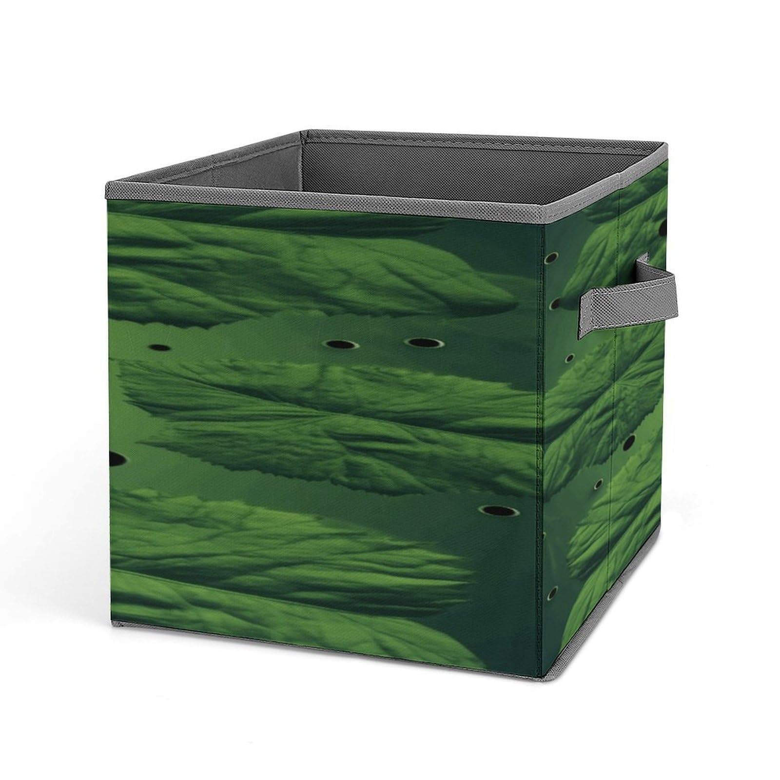 Fekiloot Style Green Leaf Ladybug Storage Bins Storage Baskets