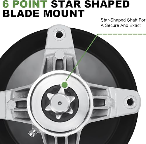 Miniatura 2 de Mandril de husillo de cortacésped para 618-06980 918-06980 MTD Cub Cadet RZT-L50 S50 XT1-GT50 ZT-L50 KH KW Paquete de 3