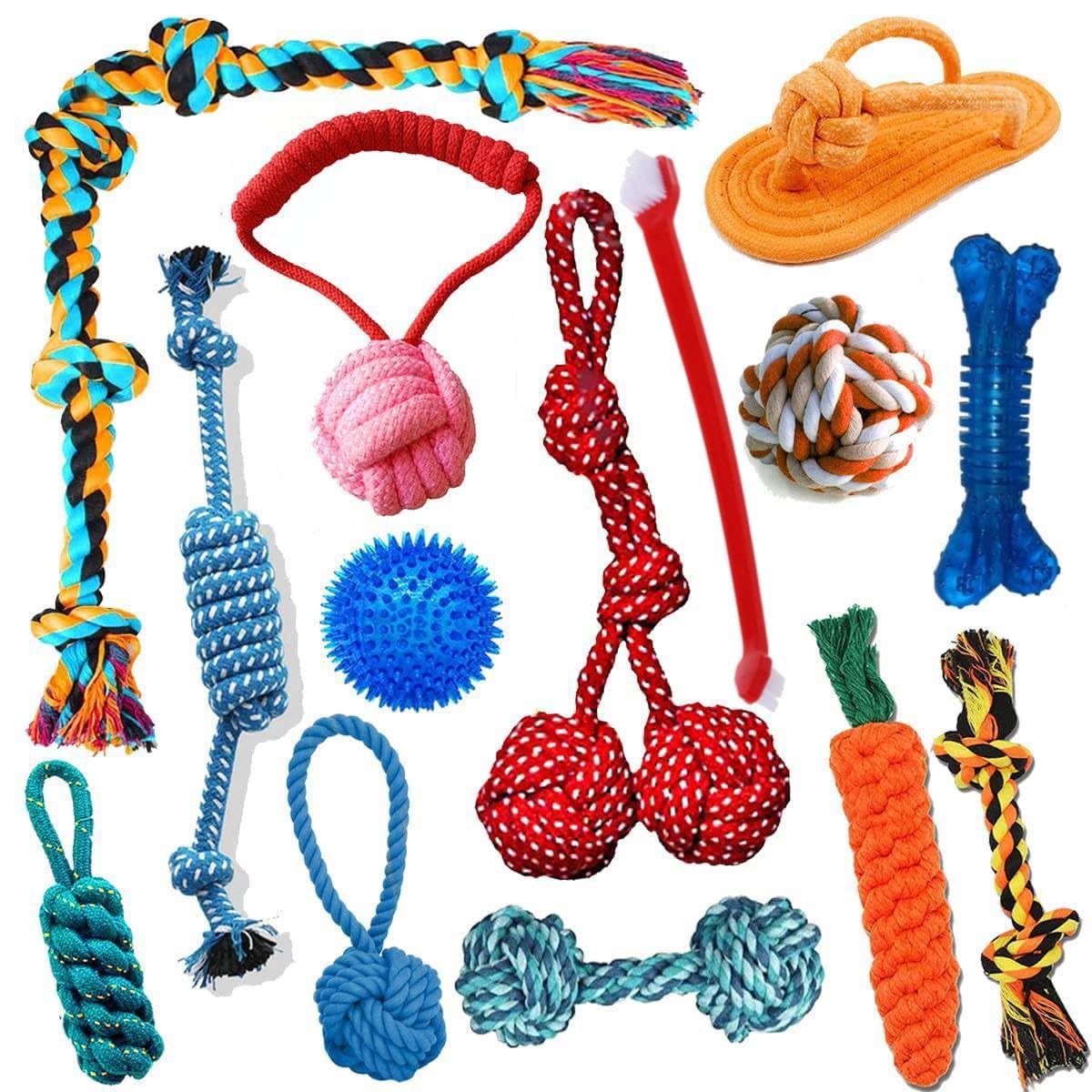 YOUHAVEDEAL Dog Playing Toys | Mega Combo Pack - Buy 1 Get 1 Toothbrush Free,Pack of 14 (Color May Vary) (B0BDKZ1GJL) Amazon Price History, Amazon Price Tracker