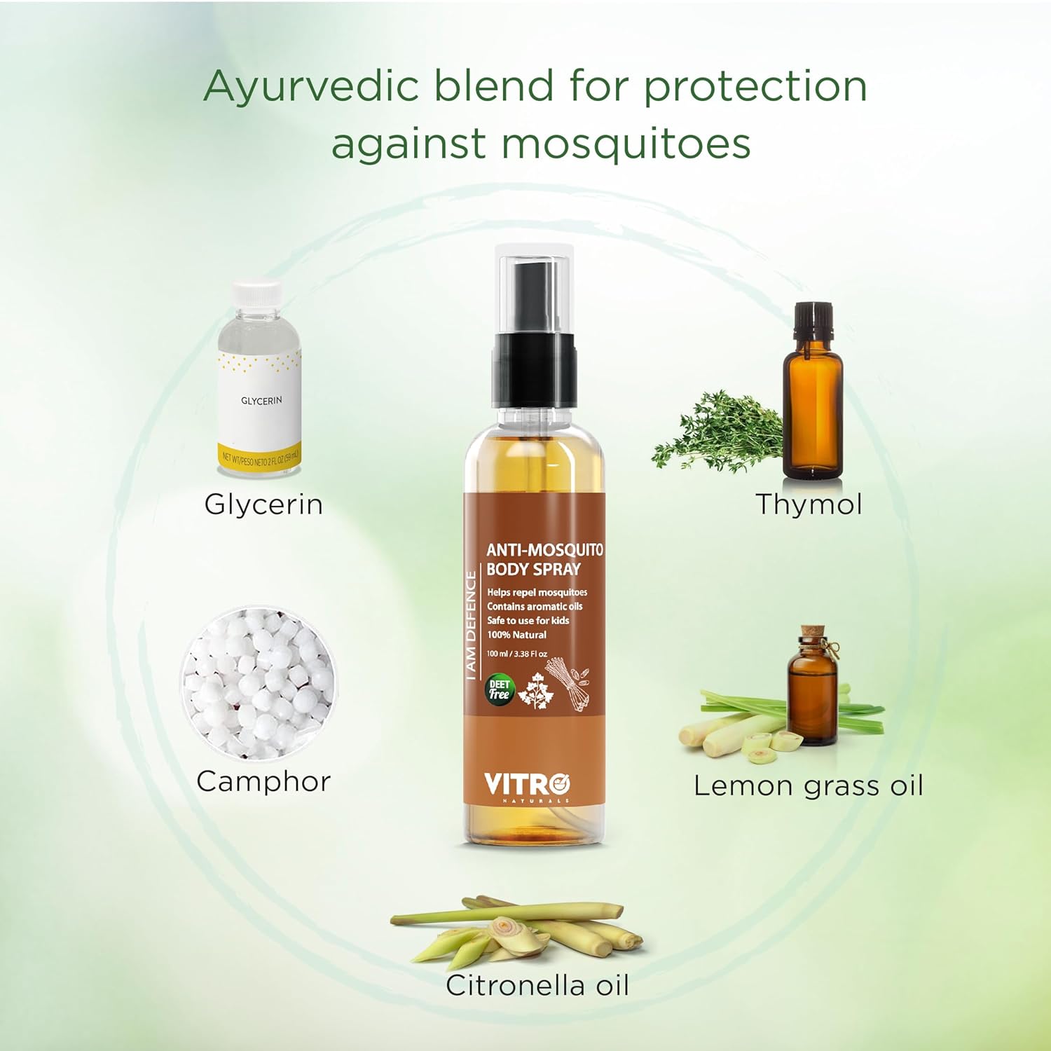 In vitro mosquito distortment sprays - mosquito repelles for children, safe and soft, pleasant smell on the skin. 100 mL body spray bottle In vitro mosquito distortment sprays - mosquito repelles for children, safe and soft, pleasant smell on the skin. 100 mL body spray bottle