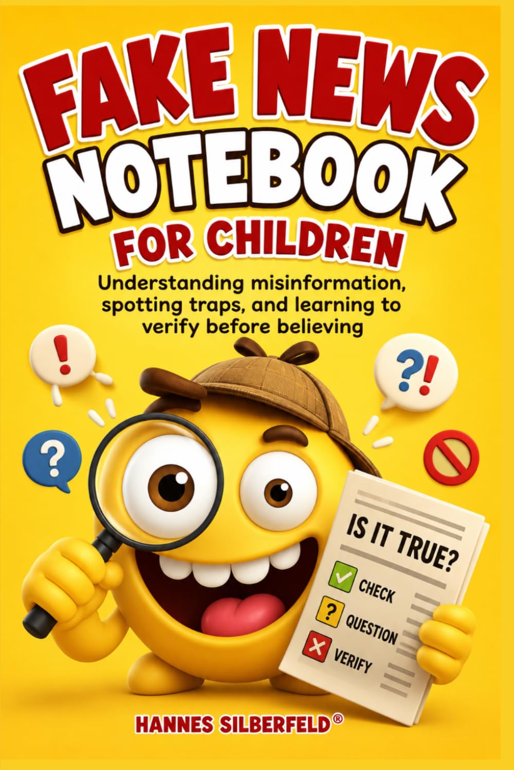 Fake news notebook for children: Understanding misinformation, spotting traps, and learning to verify before believing - 8 to 12 years old